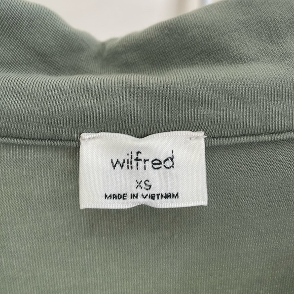 Aritizia - Wilfred -  Cropped Casual Button Down Top - Green - XS - Picture 3 of 11